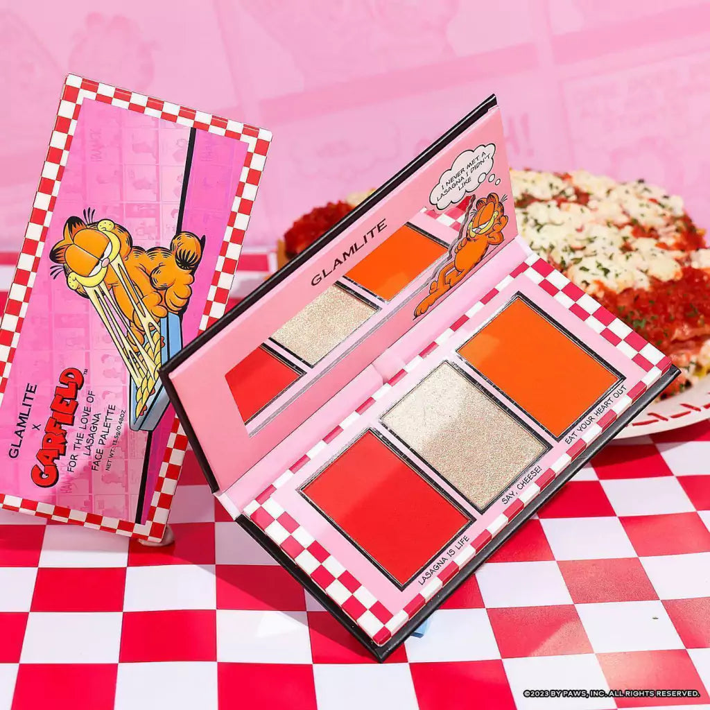 Garfield x Glamlite “For the Love of Lasagna” Face Palette