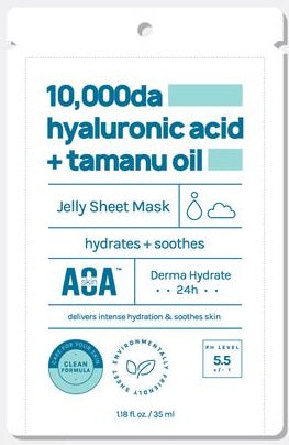 AOA Skin 10,000da Hyaluronic Acid + Tamanu Oil Sheet Mask