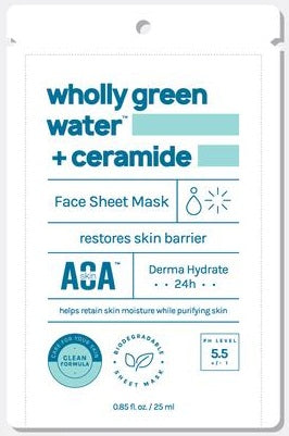 AOA Skin Wholly Green Water + Ceramide Sheet Mask