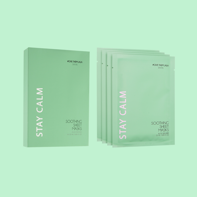 STAY CALM SOOTHING SHEET MASKS - #GIVE THEM LALA